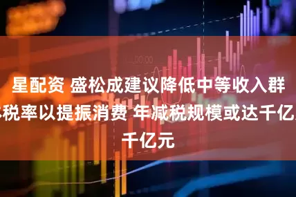 星配资 盛松成建议降低中等收入群体税率以提振消费 年减税规模或达千亿元