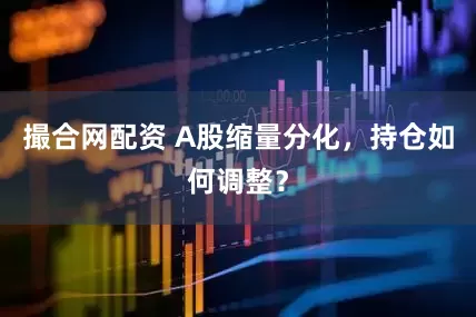 撮合网配资 A股缩量分化，持仓如何调整？